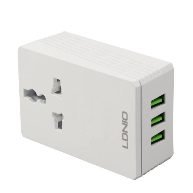 کلگی فست شارژ LDNIO A3306 3Port 3.4A 17W