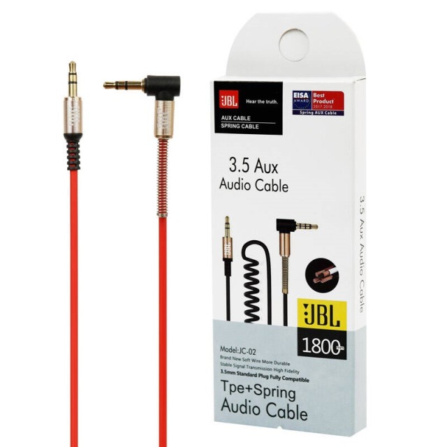 کابل فنری JBL JC-02 AUX 1.8m یکسر L