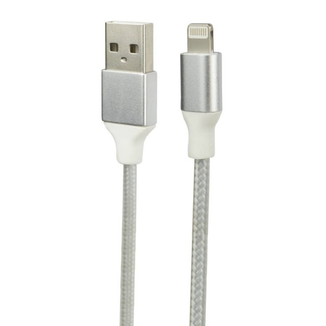 کابل کوتاه آیفونی روکش دار سر فلزی