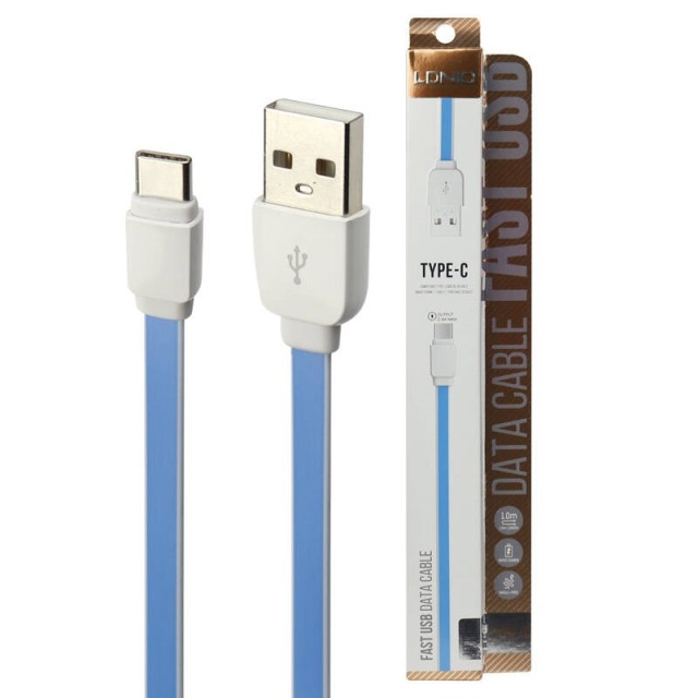 کابل تایپ سی فست شارژ LDNIO XS-07C 2.4A 1m