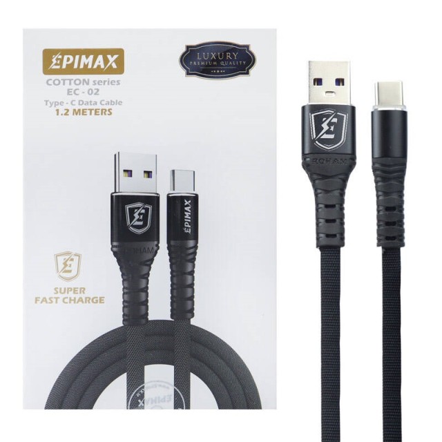 کابل کنفی تایپ سی Epimax EC-02 5A 1.2m