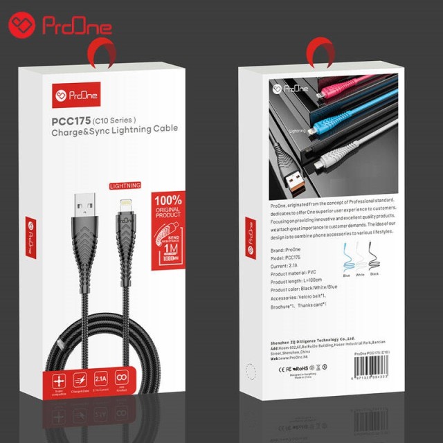 کابل آیفونی ProOne C10 Series PCC175 1m