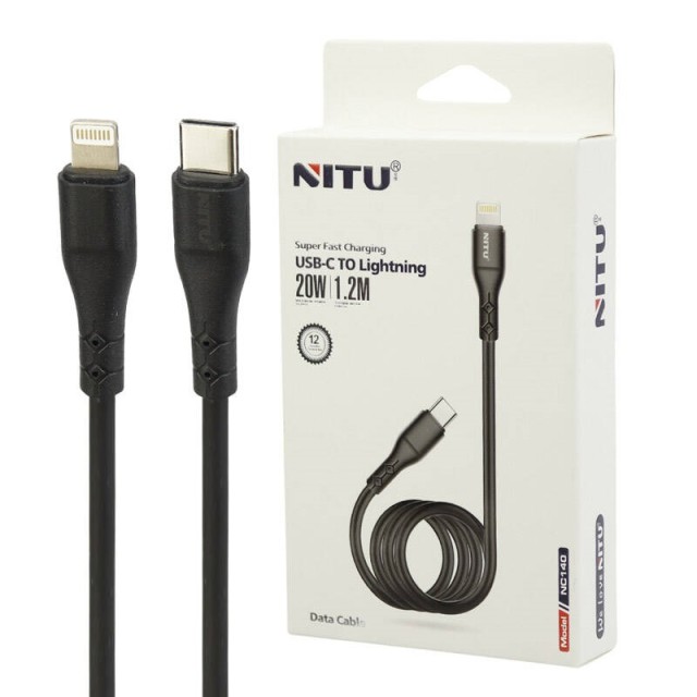 کابل تبدیل فست شارژ Nitu NC140 Type-C To Lightning 20W 1.2m