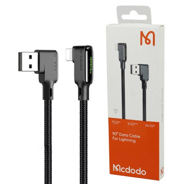 کابل آیفونی فست شارژ Mcdodo CA-7510 3A 1.2m دو سر L