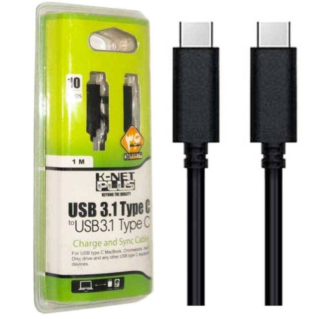 کابل تبدیل K-Net Plus Type-C to Type-C 1m