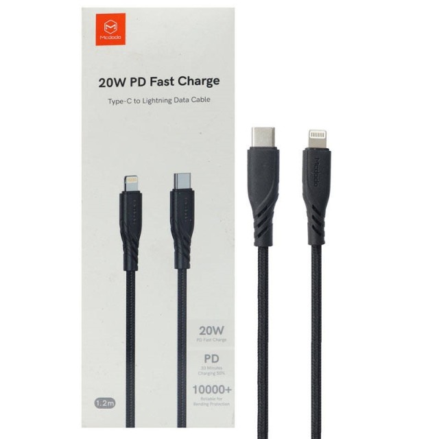 کابل تایپ سی به لایتنینگ فست شارژ 20 وات مک دودو CA-8460 طول 1.2 متر