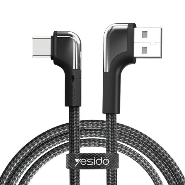 کابل تایپ سی فست شارژ 2.4 آمپر یسیدو CA80 دو سر L طول 1.2 متر