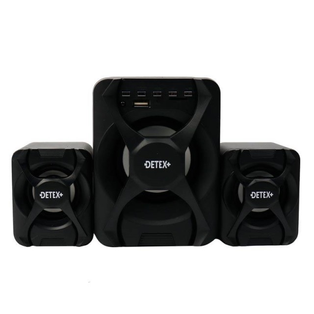 اسپیکر سه تکه بلوتوثی رم و فلش خور Detex+ DS-99 + ریموت کنترل