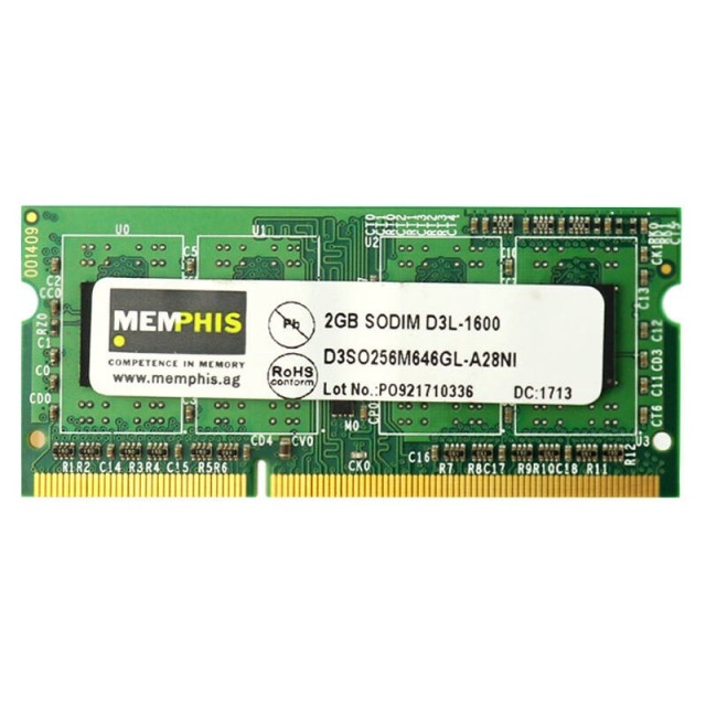 رم لپ تاپ Memphis DDR3 2GB 1600MHz