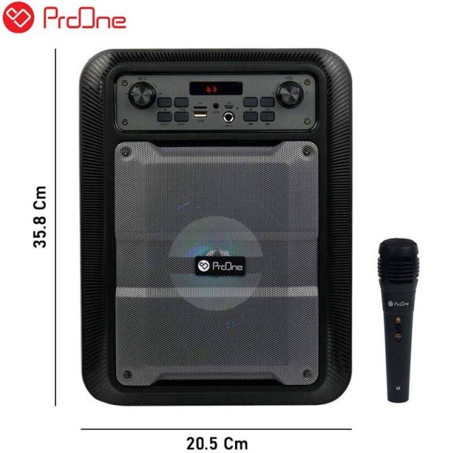اسپیکر چمدانی بلوتوثی رم و فلش خور ProOne IR-01 Series PSB4910 + میکروفون