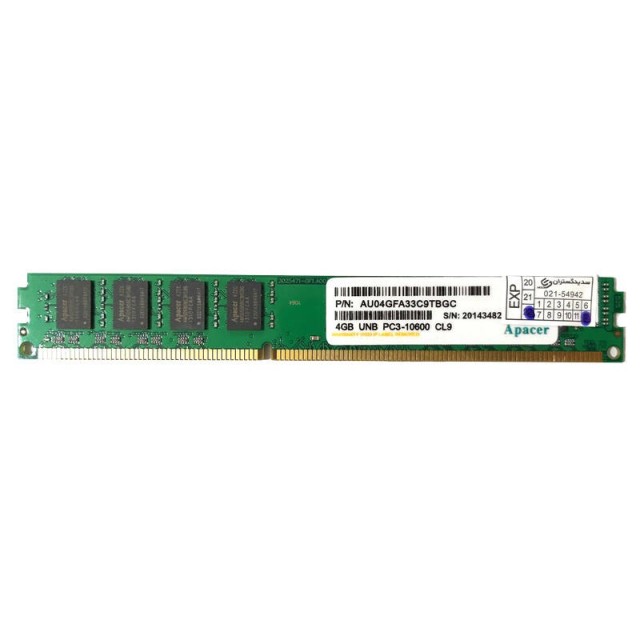 رم کامپیوتر Apacer DDR3 4GB 1333MHz CL9 Single