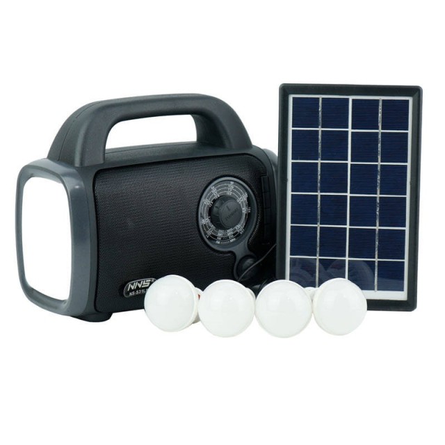 پاوربانک و رادیو اسپیکر بلوتوثی خورشیدی NNS NS-S31LS