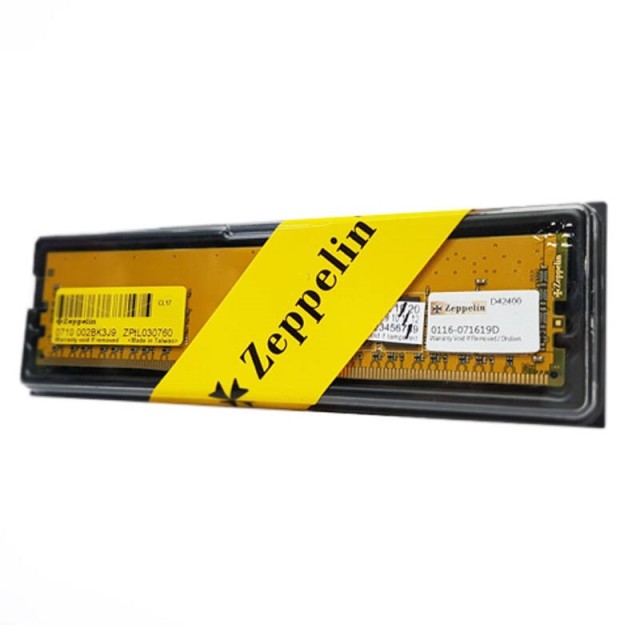 رم کامپیوتر Zeppelin DDR4 8GB 2400MHz CL17 Single
