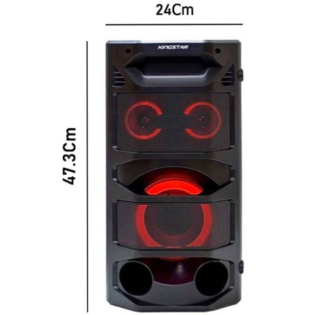 اسپیکر چمدانی بلوتوثی رم و فلش خور KingStar KBS462