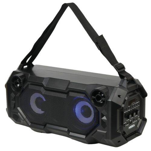 اسپیکر بلوتوثی رم و فلش خور Hiska B165 + میکروفون و ریموت کنترل