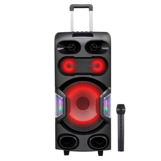 اسپیکر چمدانی بلوتوثی رم و فلش خور TSCO TS-1910 + میکروفن