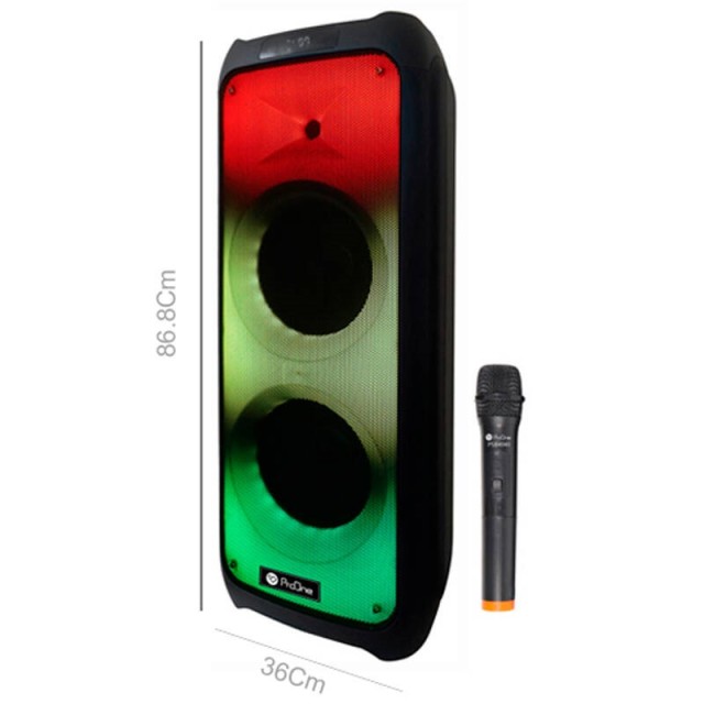 اسپیکر چمدانی بلوتوثی رم و فلش خور ProOne PSB4940 + میکروفون و ریموت کنترل