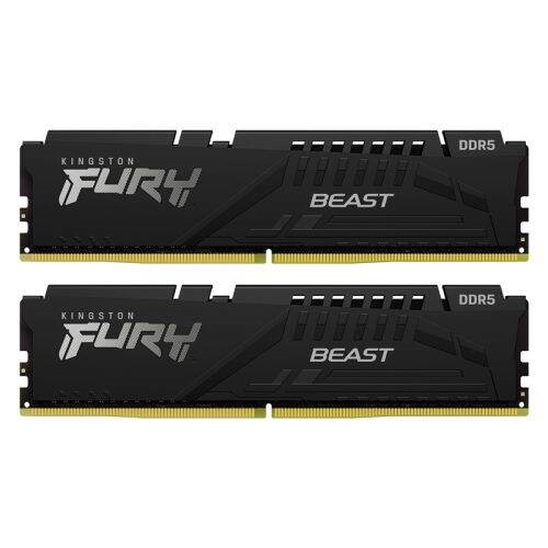 رم کامپیوتر Kingston FURY Beast 32GB DDR5 6000MHz CL40 Dual