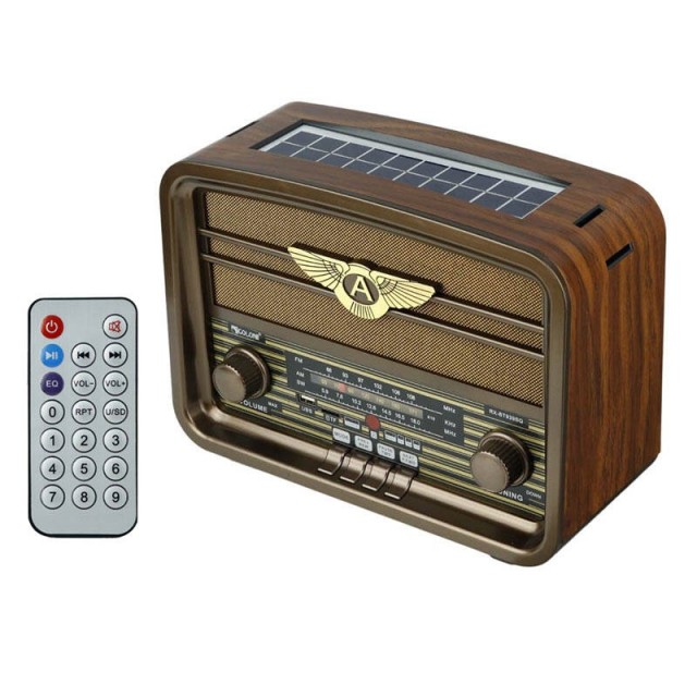 رادیو اسپیکر بلوتوثی رم و فلش خور خورشیدی Golon RX-939SQ + ریموت کنترل