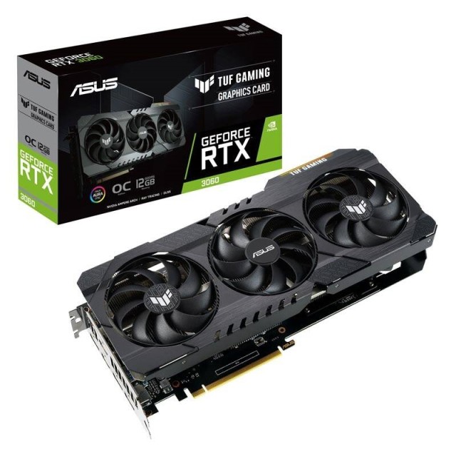 کارت گرافیک ASUS TUF GeForce RTX3060 Edition O12G GDDR6 192Bit