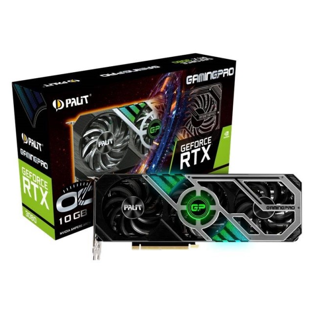 کارت گرافیک Palit GamingPro GeForce RTX3080 OC 10GB GDDR6X 320Bit