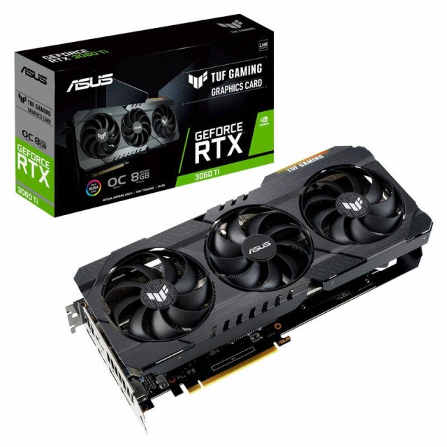 کارت گرافیک ASUS TUF Gaming GeForce RTX 3060Ti V2 OC 8GB GDDR6 256Bit