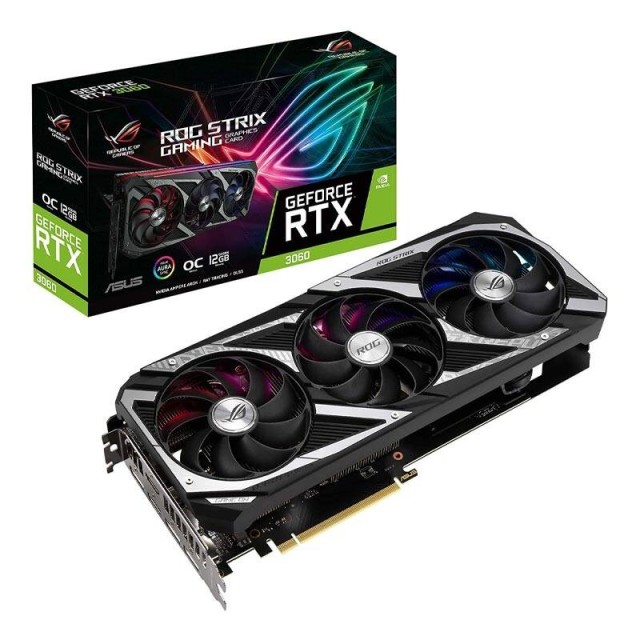کارت گرافیک ASUS ROG STRIX RTX3060 O12G GDDR6 192Bit