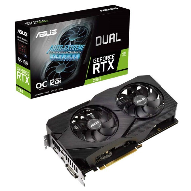 کارت گرافیک Asus Dual GeForce RTX2060 EVO OC 12G GDDR6 192Bit