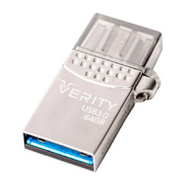 فلش ۶۴ گیگ وریتی Verity O511 Dual Drive OTG Type-C USB3