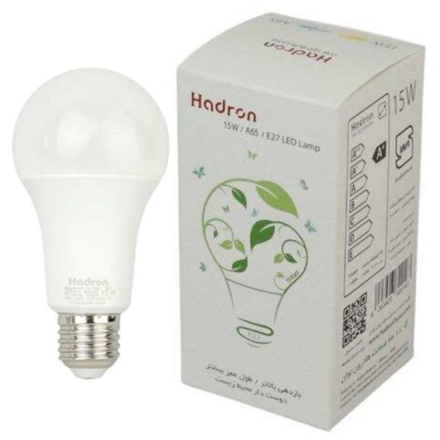 لامپ حبابی LED هادرون Hadron A65 E27 15W