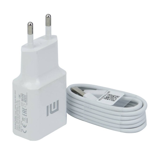 شارژر دیواری فست شارژ Xiaomi MDY-08-EI 2.5A QC3 PD + کابل میکرو یو اس بی