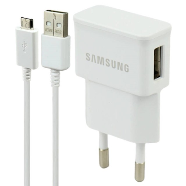 شارژر دیواری Samsung ETA0U81EWE 1A سرجعبه + کابل میکرو یو اس بی