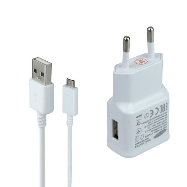 شارژر دیواری Samsung J5 + کابل میکرو یو اس بی