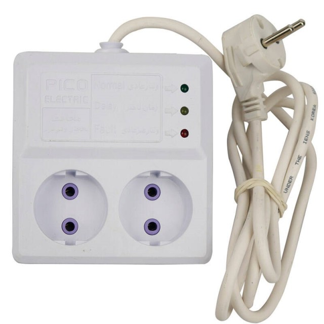 محافظ برق یخچال فریزر ۲ خانه پیکو الکتریک با کابل ۱/۵ متری