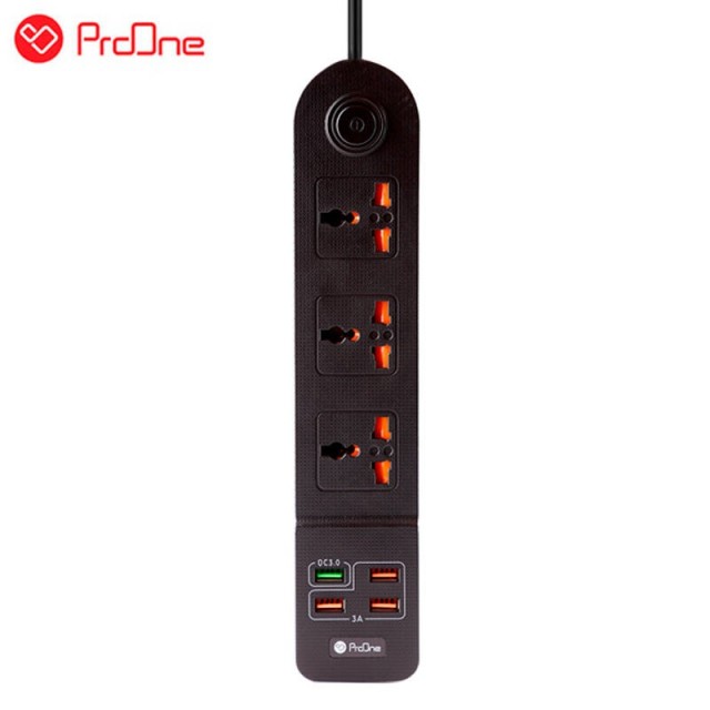 چند راهی ۳ خانه برق پرووان SKT01 با کابل ۲ متری + شارژر USB