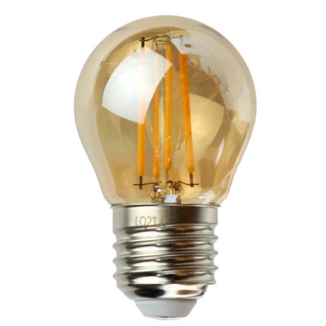 لامپ ادیسونی حبابی فیلامنتی Filament G45 E27 4W