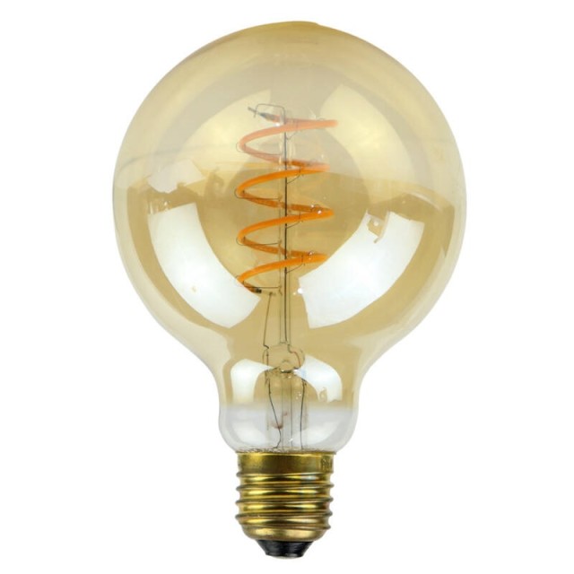 لامپ ادیسونی حبابی فیلامنتی Filament G95-A E27 4W