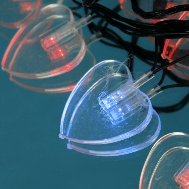 ریسه طرح قلب بزرگ رنگی طول 4٫5 متر