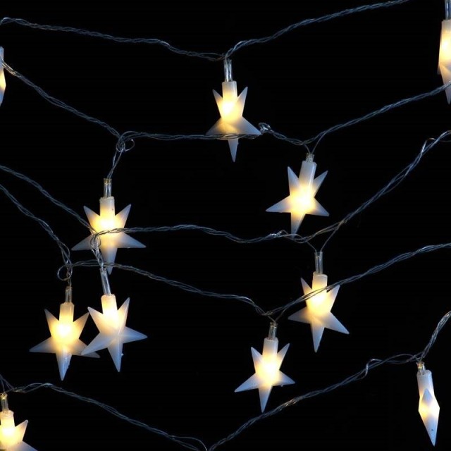 ریسه طرح ستاره پلاستیکی آفتابی طول 5.5 متر