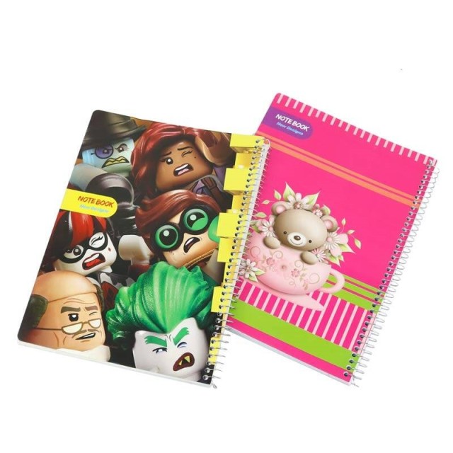 دفتر سیمی ۱۰۰ برگ طرح فانتزی