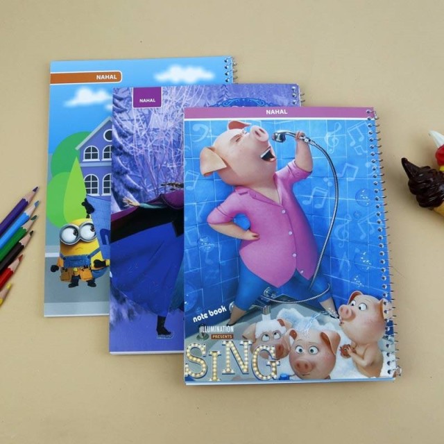 دفتر سیمی ۶۰ برگ طرح کارتونی نهال مکث کد ۳۶۱۱