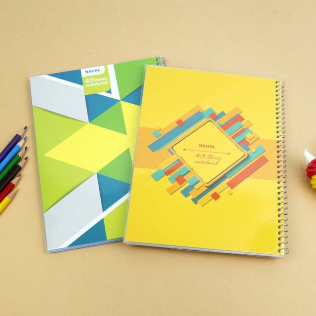 دفتر سیمی ۴۰ برگ طرح دار Nahal Max کد ۳۴۱۲