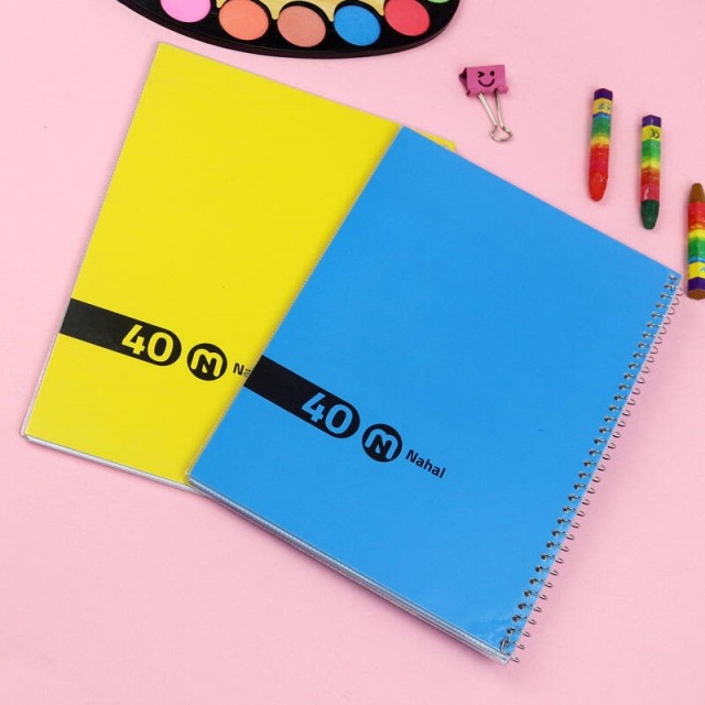 دفتر سیمی ۴۰ برگ Nahal Max کد ۳۴۲۰