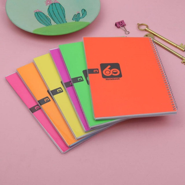 دفتر سیمی ۶۰ برگ Nahal Max کد ۹۶۱۵