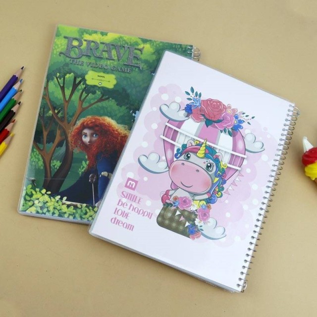 دفتر سیمی ۱۰۰ برگ Nahal Max کد ۳۱۱۳