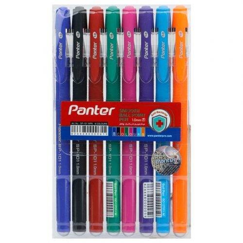 خودکار پنتر رنگی Panter SP-101 WP8 1mm بسته ۸ عددی