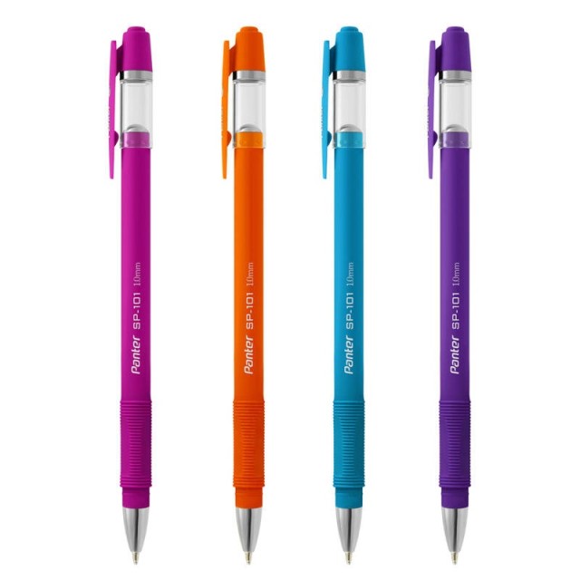 خودکار پنتر رنگی Panter SP-101 1mm بسته ۱۲ عددی