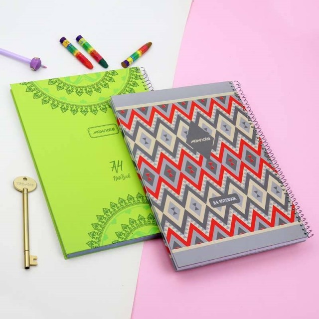 دفتر سیمی ۱۰۰ برگ Nahal Max کد ۹۱۷۲