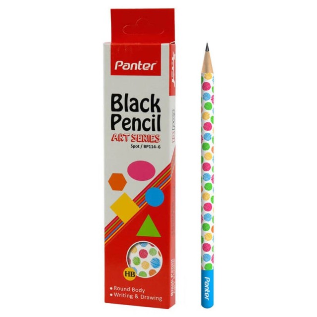 مداد مشکی پنتر Panter Spot/BP114-6 بسته ۱۲ عددی