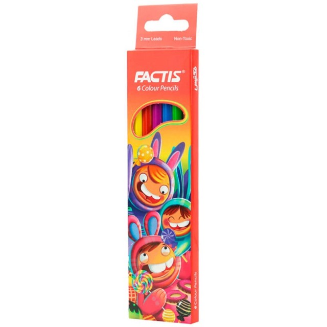 مداد رنگی ۶ رنگ فکتیس Factis